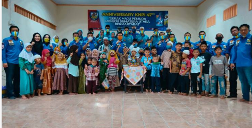 HUT Ke-47, KNPI Sumut Santuni Anak Yatim , EL: Kita Terus Berikan Kontribusi