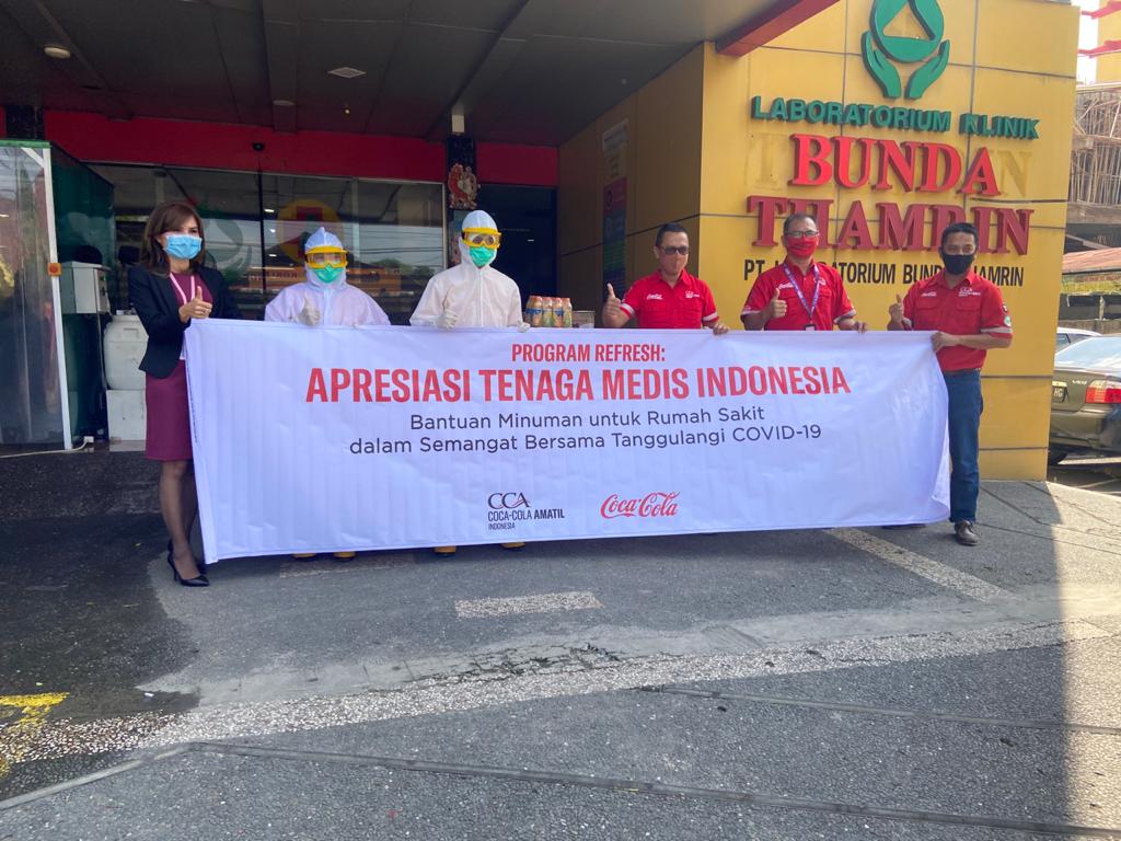 Apresiasi Tenaga Medis Tangani Covid-19, Coca-Cola Amatil Indonesia Salurkan Bantuan