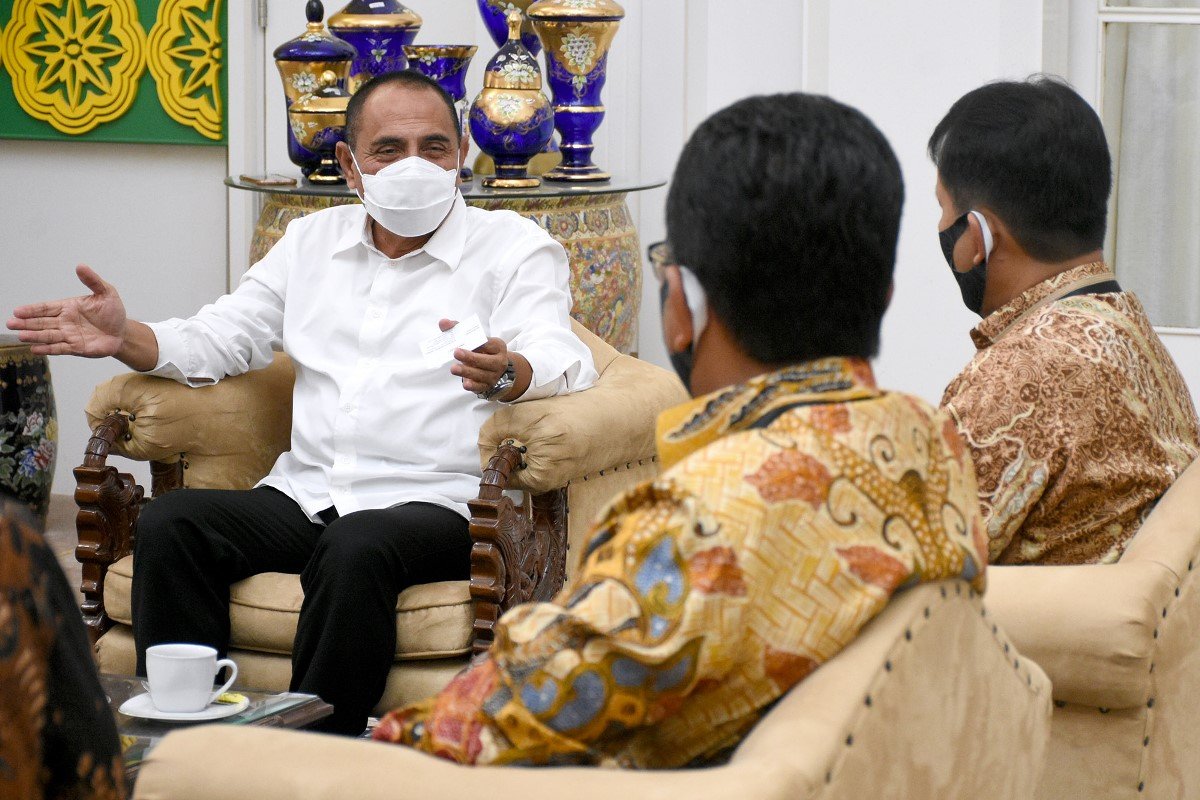 Gubernur Edy Ajak Pelindo 1 Membangun dan Menyejahterakan Masyarakat Belawan