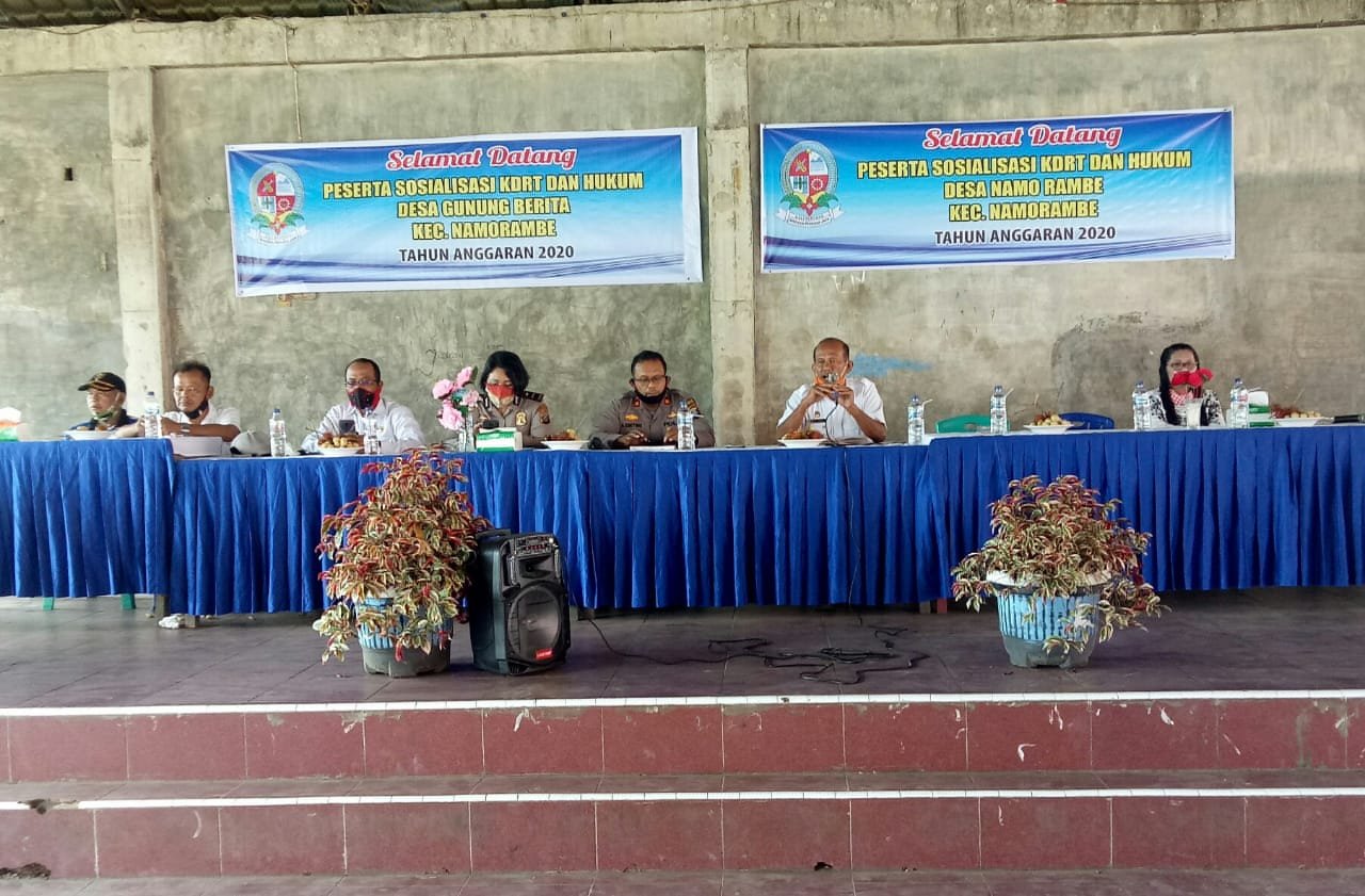 Kapolsek Namorambe Polresta Deli Serdang Moderator Sosialiasi Stop KDRT