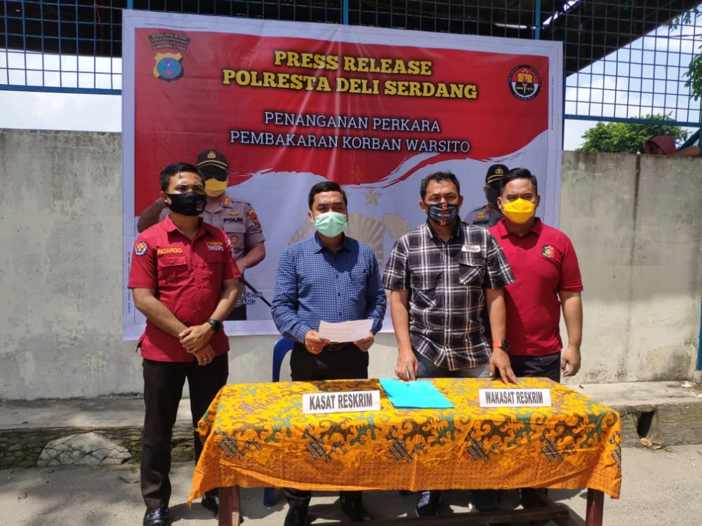 Polresta Deli Serdang Tegaskan Lakukan Penyelidikan Kasus Pembakaran Rumah Korban Warsito