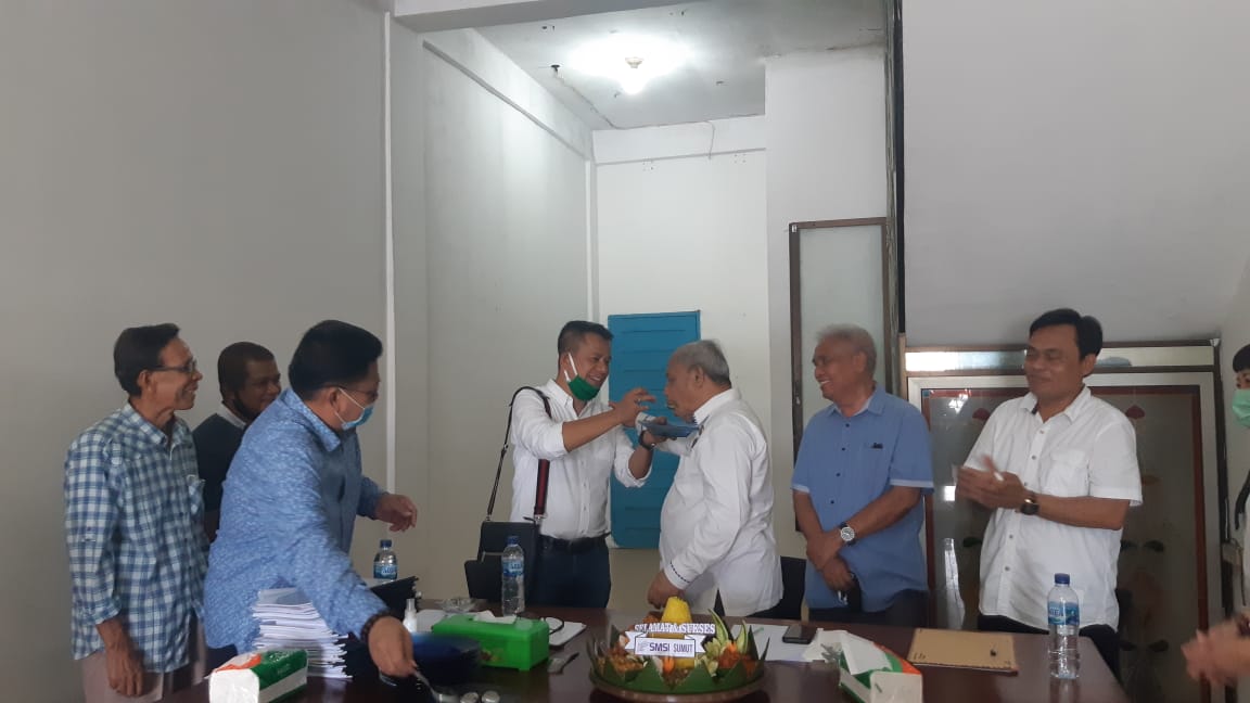 Pengurus SMSI Sumut Syukuran Jadi Konstituen Dewan Pers