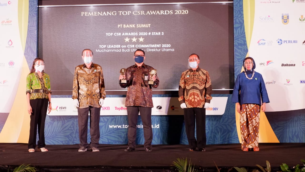 Bank Sumut Kembali Raih TOP CSR Award