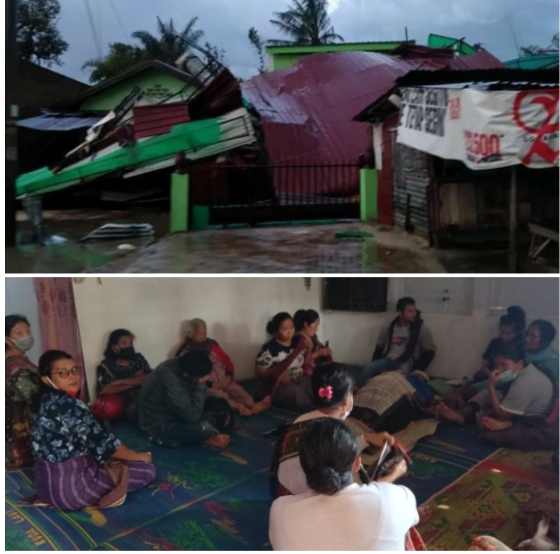 Kabupaten Toba Diterjang Angin Puting Beliung, Puluhan Rumah Luluh Lantak, 1 Orang Warga Meninggal Dunia