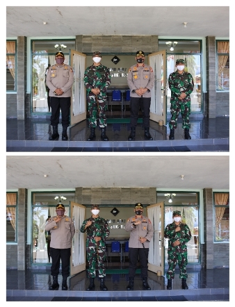 Rangka Silaturahmi, Kasetukpa Polri Kunjungi Kodim 0607 Kota Sukabumi
