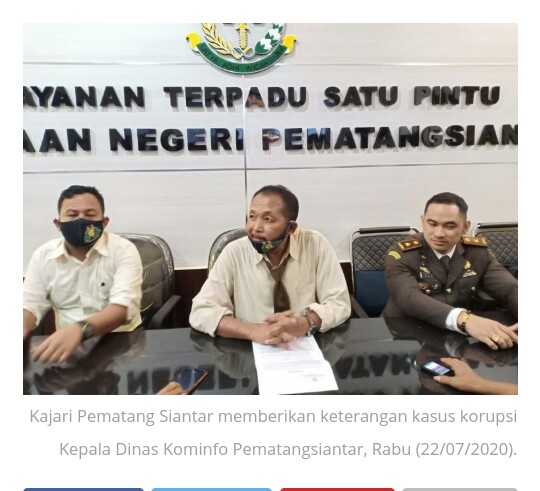 Kejari Siantar Tahan Kadis Posma Sitorus dan Sekretaris