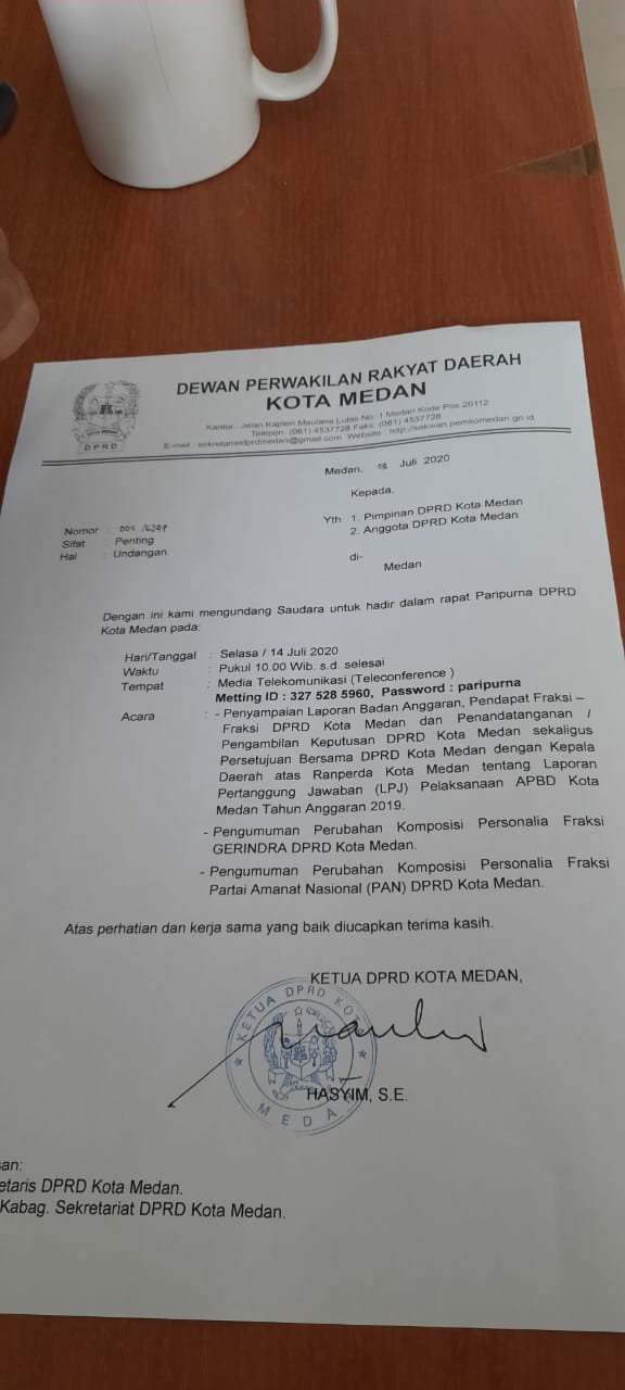 Ketua Bapilu PAN Medan : Sesalkan Kisruh Reposisi Fraksi PAN Medan