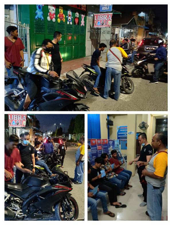 Satlanatas Polres Tanjungbalai Tilang 14 Kendaraan Balap Liar