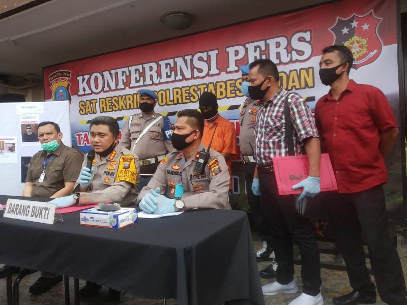 Kapolrestabes Medan Paparkan Tangkapan Narkotika Polsek Medan Area, Bandar Ditembak dan 2 Ons Shabu Diamankan