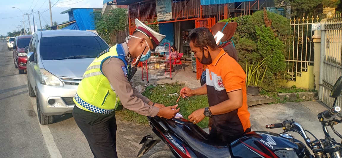 Hari Ke 4 Ops Patuh Toba Polresta Deli Serdang Berikan 290 Teguran Pelanggar Lalin