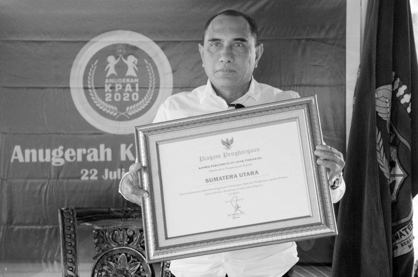 Turunkan Angka Kekerasan Pada Anak, Pemprovsu dapat Anugerah KPAI 2020