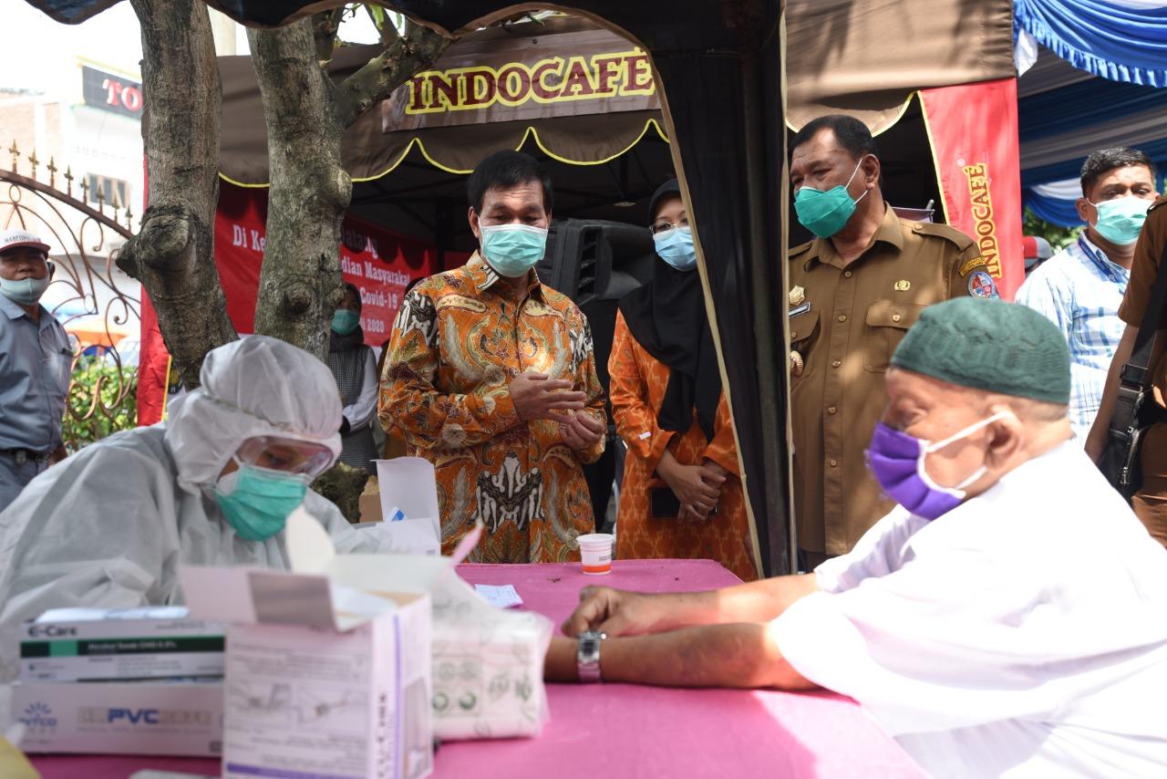 RS USU Didukung INDOCAFE Gelar Rapid Test Massal Gratis di Deli Serdang