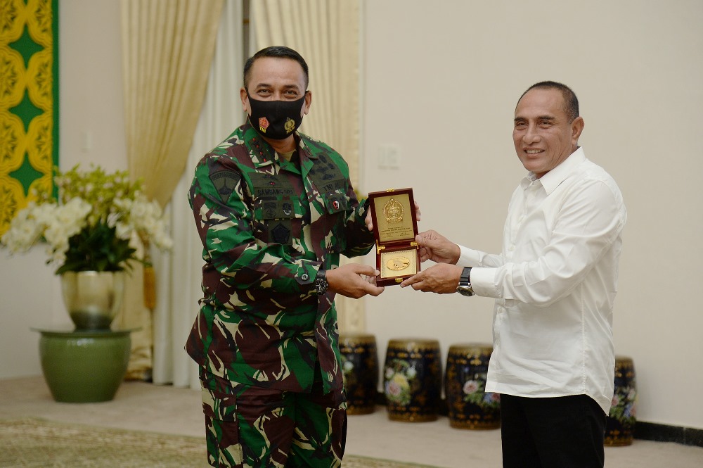 Terima Kunjungan Danjen Akademi TNI Letjen Suswantono  Gubernur Sambut Baik Rencana  Latsitardanus ke-41 di Sumut