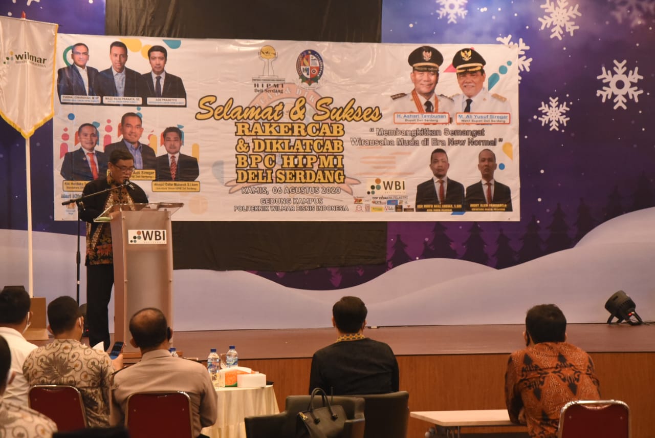 Wabub DS Buka Rakercab & Diklatcab BPC Hipmi Deli Serdang