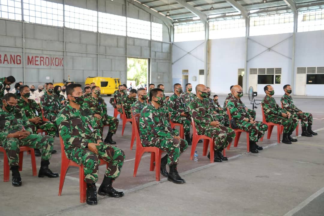 Komandan Lanud Soewondo Ikuti Vidcon dengan Pangkoopsau IÂ 