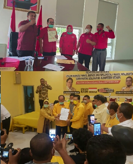 PDIP dan Golkar Serahkan Model B1 KWK Kepada Asner