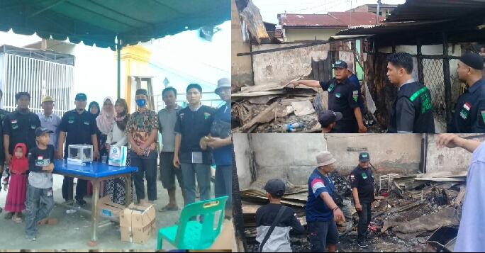 FUI Deliserdang Tinjau Korban Kebakaran, PDK FUI DS Dirikan Posko