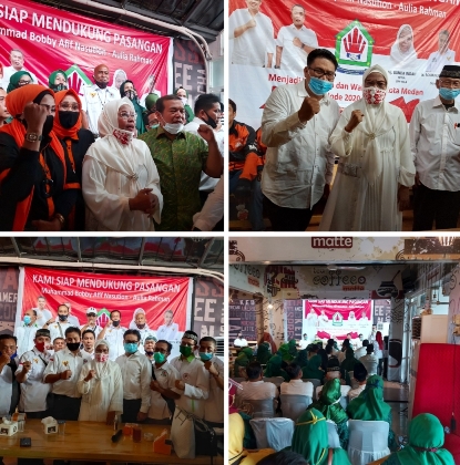 RKLA Siap Menangkan Bobby - Aulia, Hj Bunda: Medan Harus Berubah