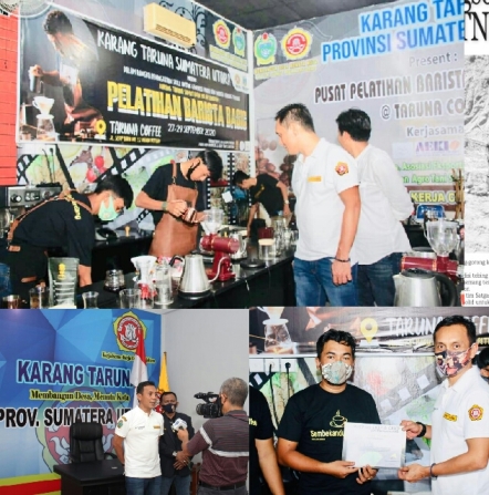 Karang Taruna Sumut Gelar Pelatihan Barista Basic, Dedi : 