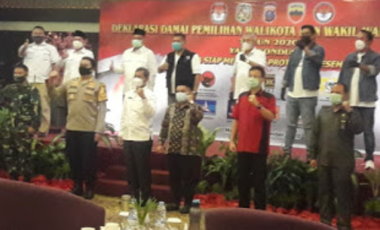 Deklarasi Pilkada Damai, Polrestabes Medan Tegaskan Kampanye Harus Ikuti Prokes
