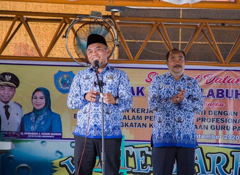 H. Andi Suhaimi Dalimunthe ST. MTÂ  Silaturahmi Dengan Tenaga Pendidik Sekecamatan Bilah Hulu.