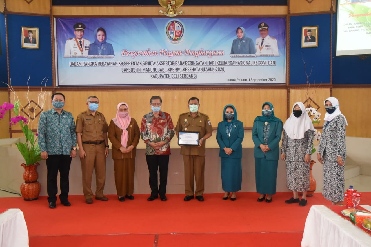 Deli Serdang Raih Penghargaan Sejuta Akseptor