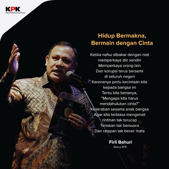 Tak Banyak Yang Tahu Ternyata Ketua KPK Sering Menulis Sendiri Konsep Sambutannya dan Membuat Puisi