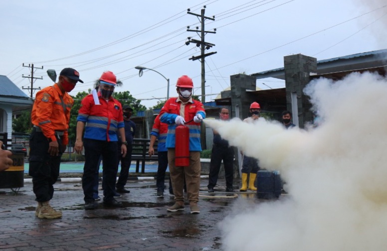 K3L PLN UIKSBU Gelar Simulasi Kesiapsiagaan Kebakaran