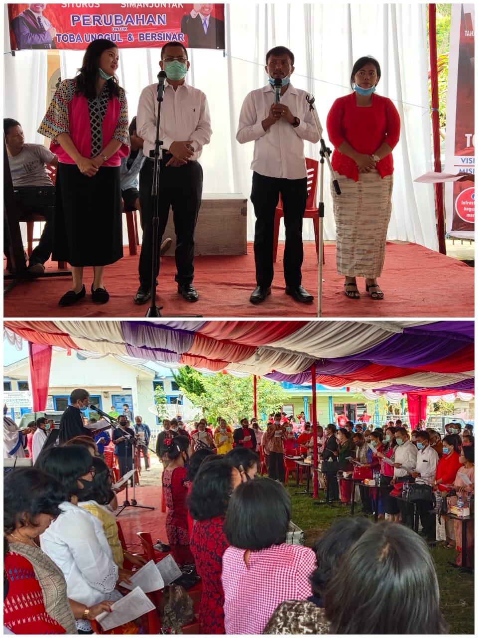 Paslon Poltak-Tonny Diberangkatkan Menuju Pilkada Toba