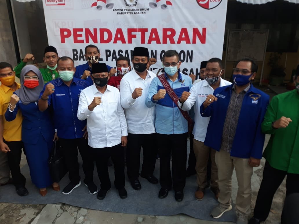 Rasa Syukur Ucap Surya-Taufik Usai Daftarkan ST20 ke KPU Asahan