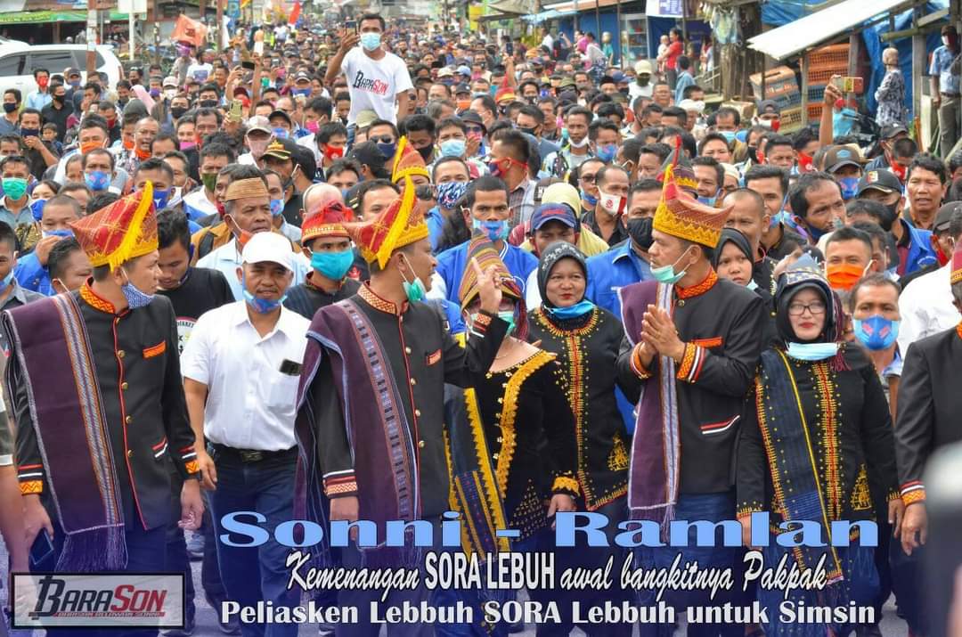 Sonni Berutu-Ramlan Boangmanalu Bacabup & Bacawabup Resmi Mendaftar Ke KPU Pakpak Bharat
