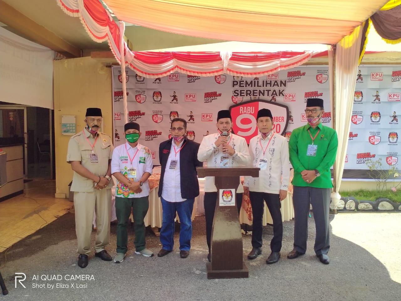 Hari Ke 2 Pendaftaran Paslon Kepala Daerah & Wakil Kepala Daerah, Reinier dan Andri Marant Daftar Ke KPU Kota Solok