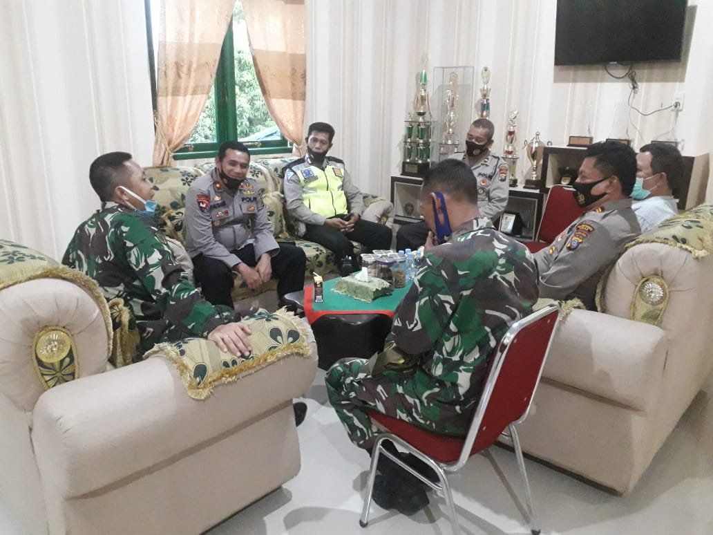 Jalin sinergitas, Kapolsek Medan Helvetia Silaturahmi Ke Batalyon Zipur 1/DD Medan