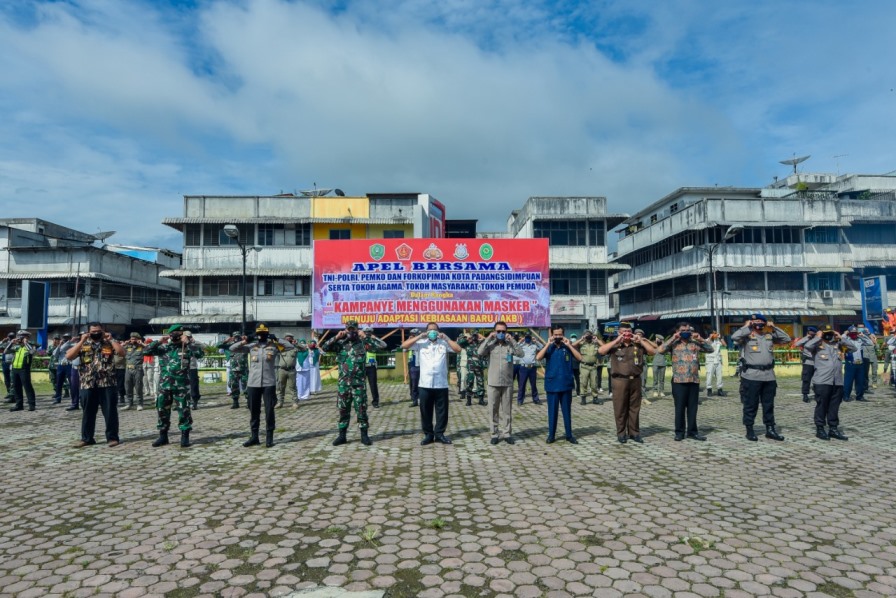 Apel Bersama Forkopimda, Wali Kota Irsan Efendi Nasution : Perketat Prokes Covid 19