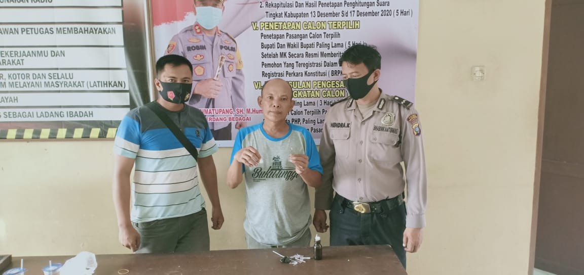 Sering Transaksi Narkoba, Nurdin Purba Diringkus Polsek Dolok Masihul