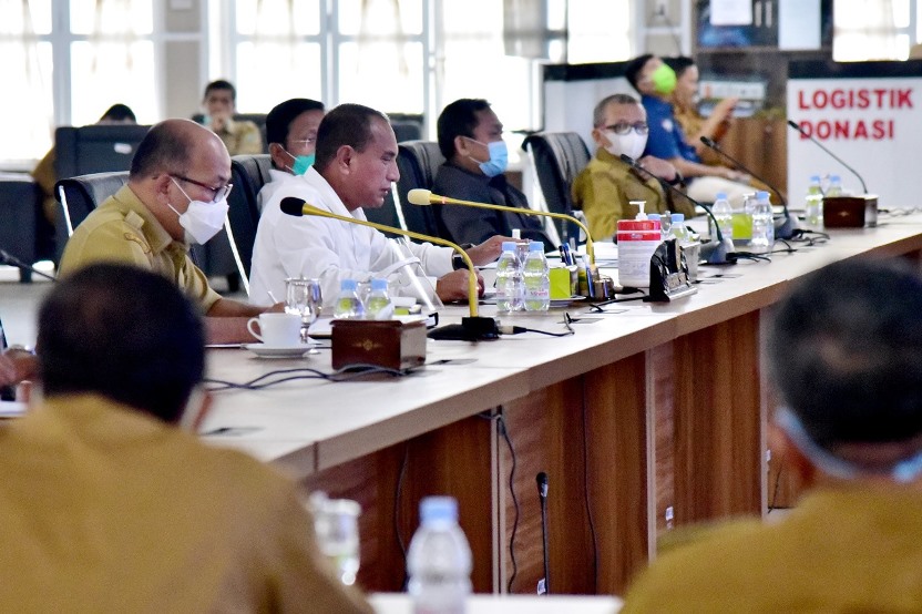 Pertemuan Camat dan Lurah se-Kota Medan  Gubernur: Ingatkan Warga Protokol Kesehatan