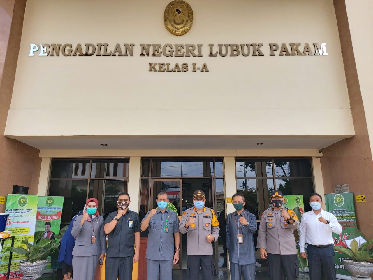 Kapolresta Deli Serdang Silaturrahmi Bersama Pengadilan Negeri Lubuk Pakam