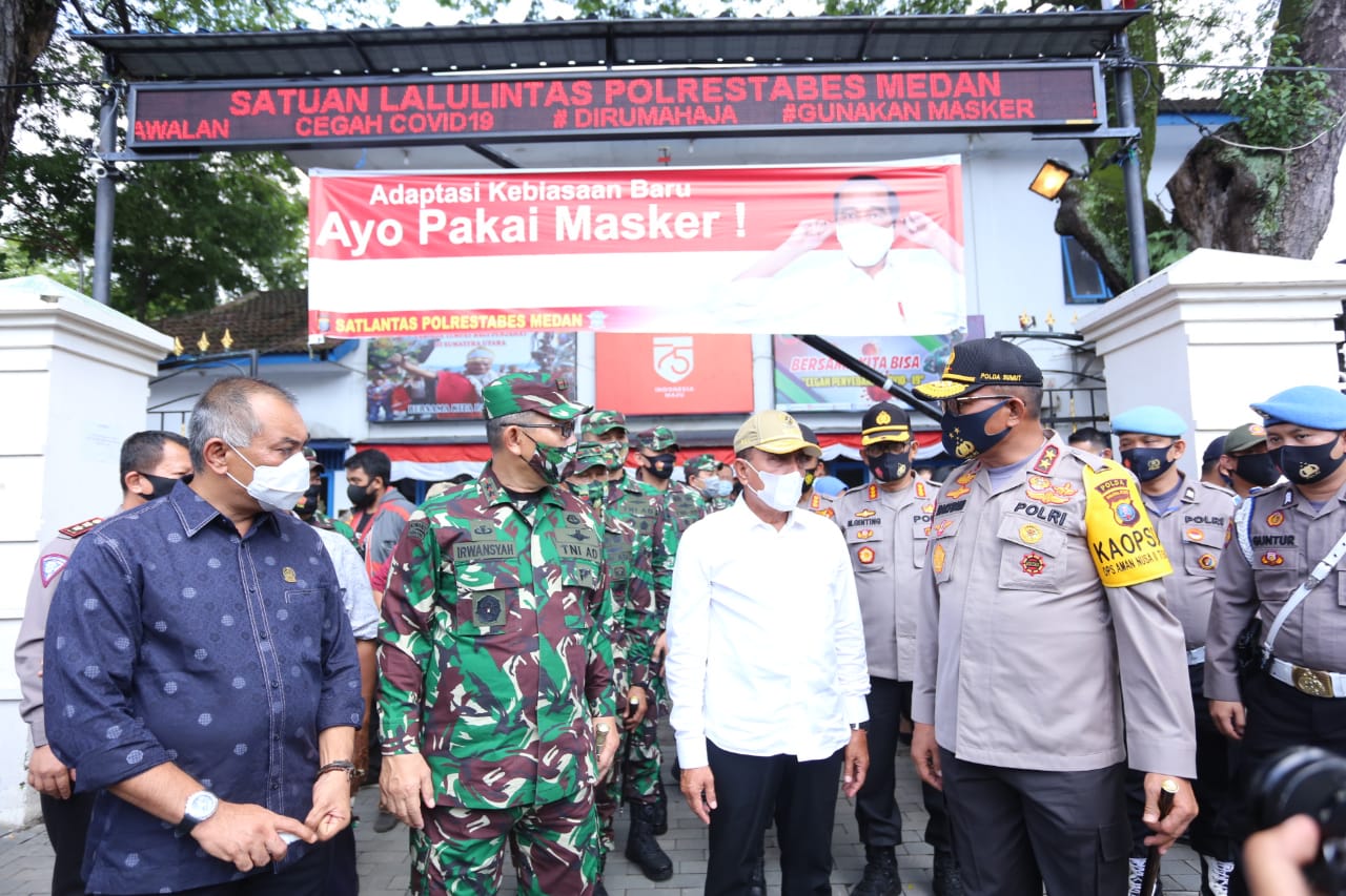 Kapolda Sumut Bersama Gubsu dan Pangdam I/BB Tinjau Pelaksanaan Operasi Yustisi di Hari Kedua