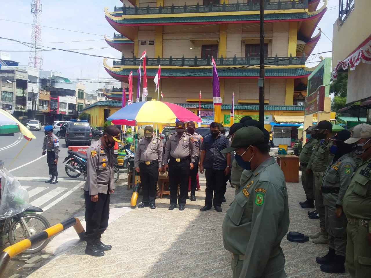Polsek Medan Timur Razia Pengendara Tak Pakai Masker