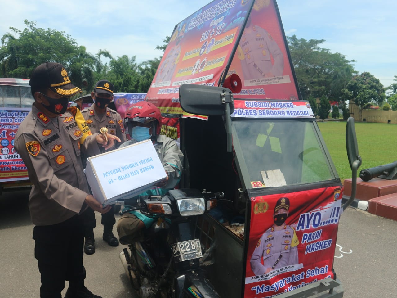 Upaya Pencegahan Penyebaran Covid19, Polres Sergai Launcing Betor Covid19