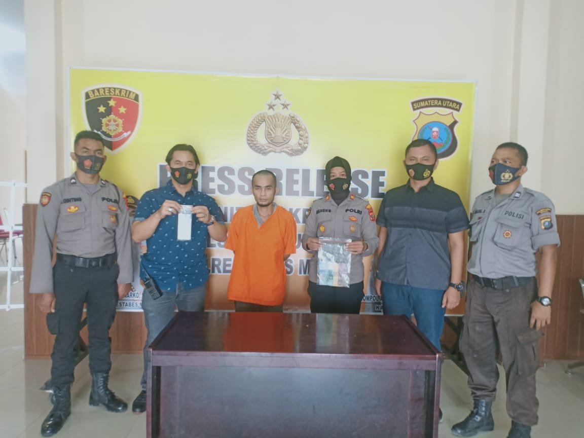 Tim Tekab Polsek Patumbak Ciduk Penjual Togel Online