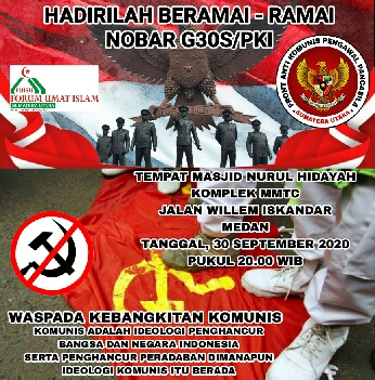 Hadirilahâ€¦ â€œNobarâ€ Film G30S PKI Di Masjid Nurul Hidayah MMTC
