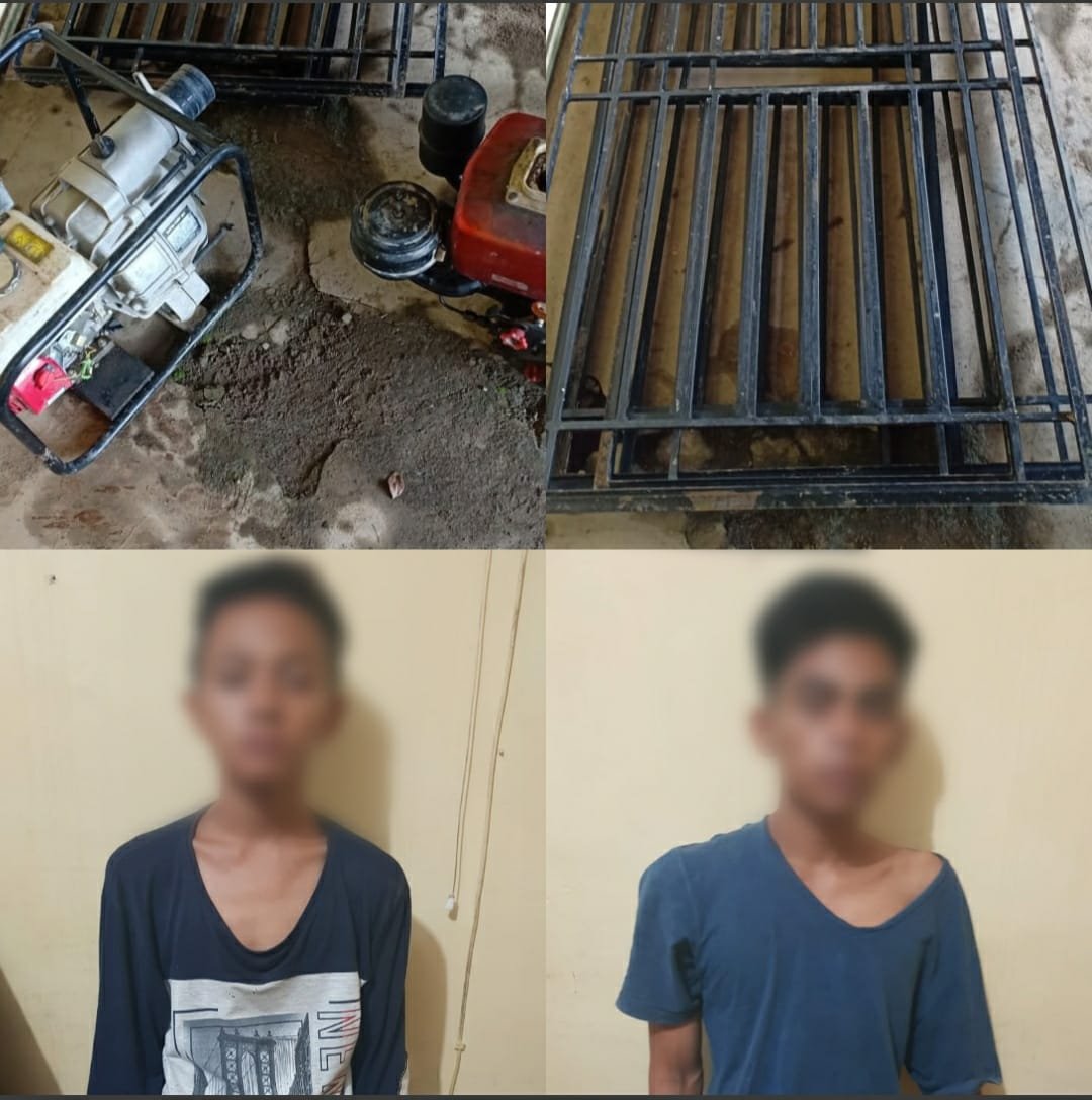 Polsek Namorambe Polresta Deli Serdang Amankan 2 Remaja Pelaku Pencurian