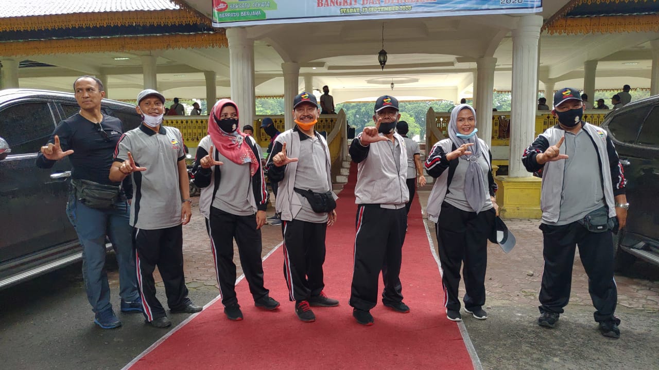 Dispora Langkat Gowes Bareng dan Berikan Tali Asih,Peringati Haornas ke 37 Tahun 2020