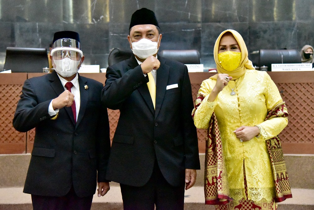 Hadiri PAW Dhody Tahir, Ini Kata Gubernur Edy Kepada Anggota DPRDSU