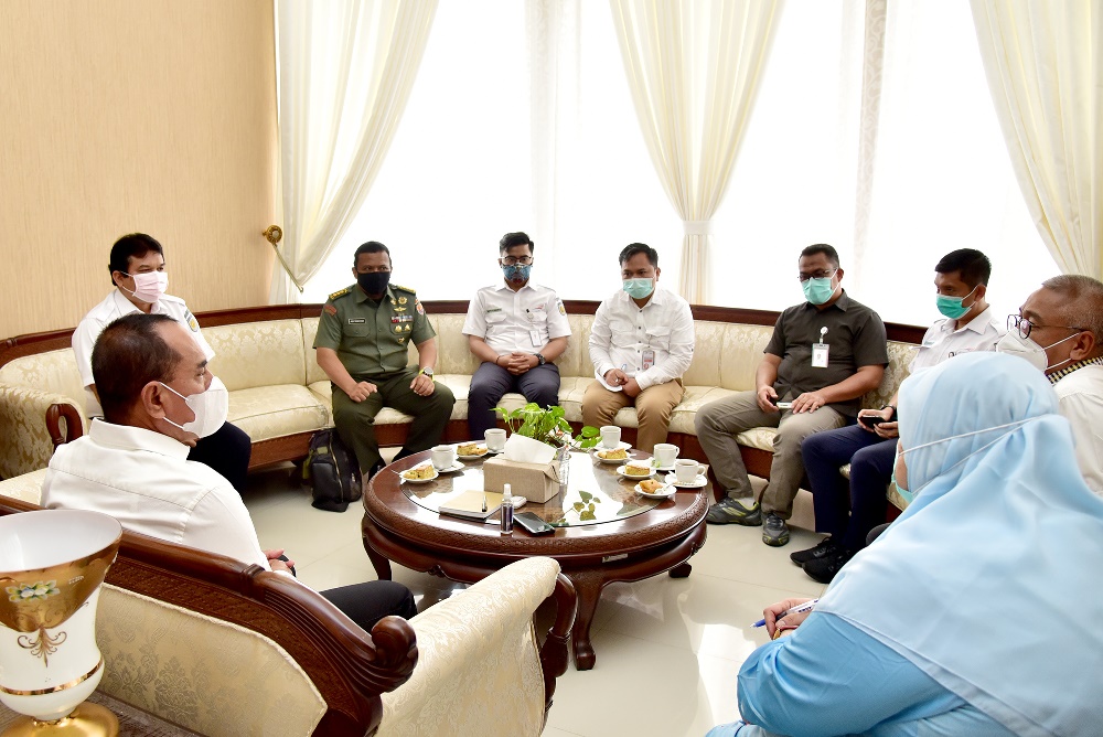 Gubernur Edy Minta PT KAI Satukan  Program Penataan Kota Medan