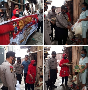 Jumat Berkah, Polsek Medan Timur Beri Tali Asih