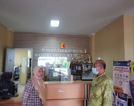 Bentuk monitoring dan evaluasi ,PJs wako Solok sambangi  Dua Kantor Camat di lingkup Pemko Solok