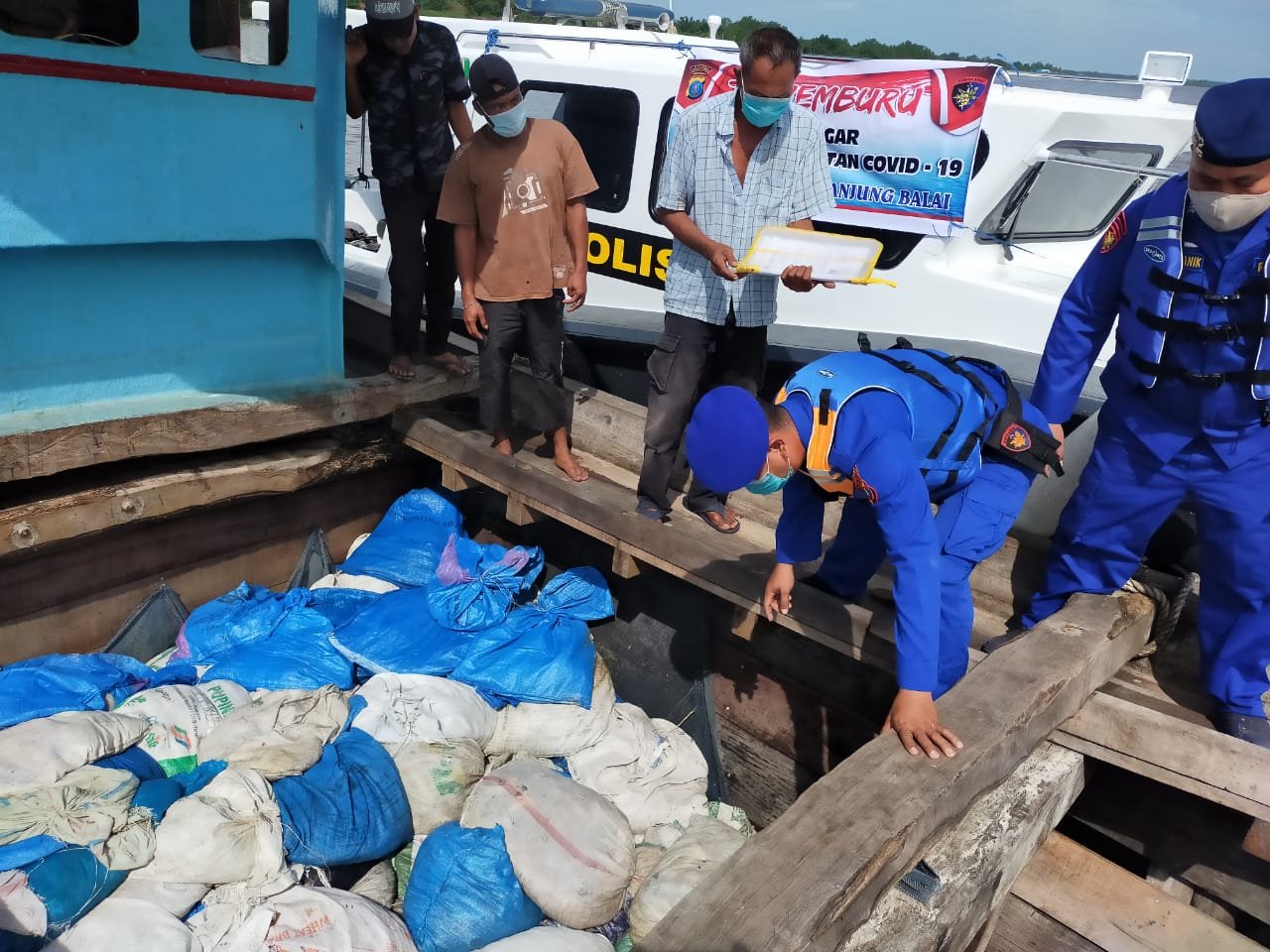 Patroli Perairan 1x12 Jam Sat Polair Polres Tanjung Balai Antisipasi Kapal Pengangkut TKI dan Barang Ilegal