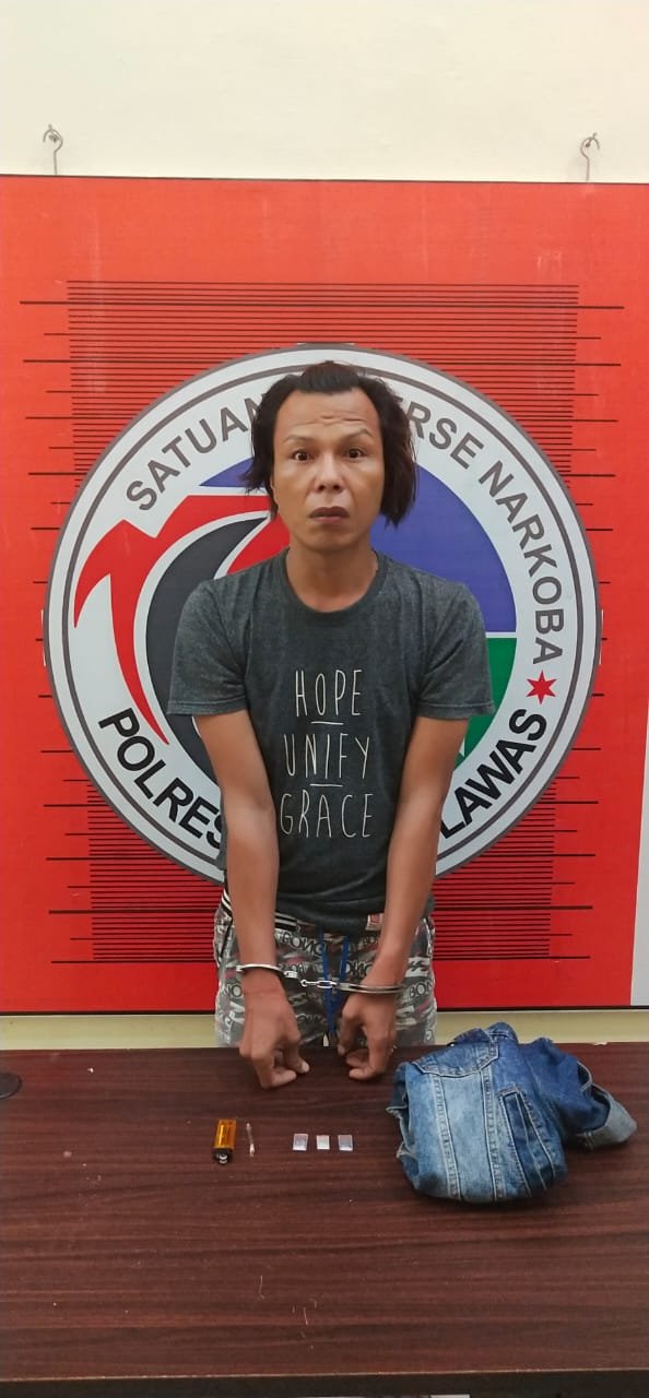 Nyambi Jualan Shabu, Pemilik Salon Dibekuk Satresnarkoba Polres Palas
